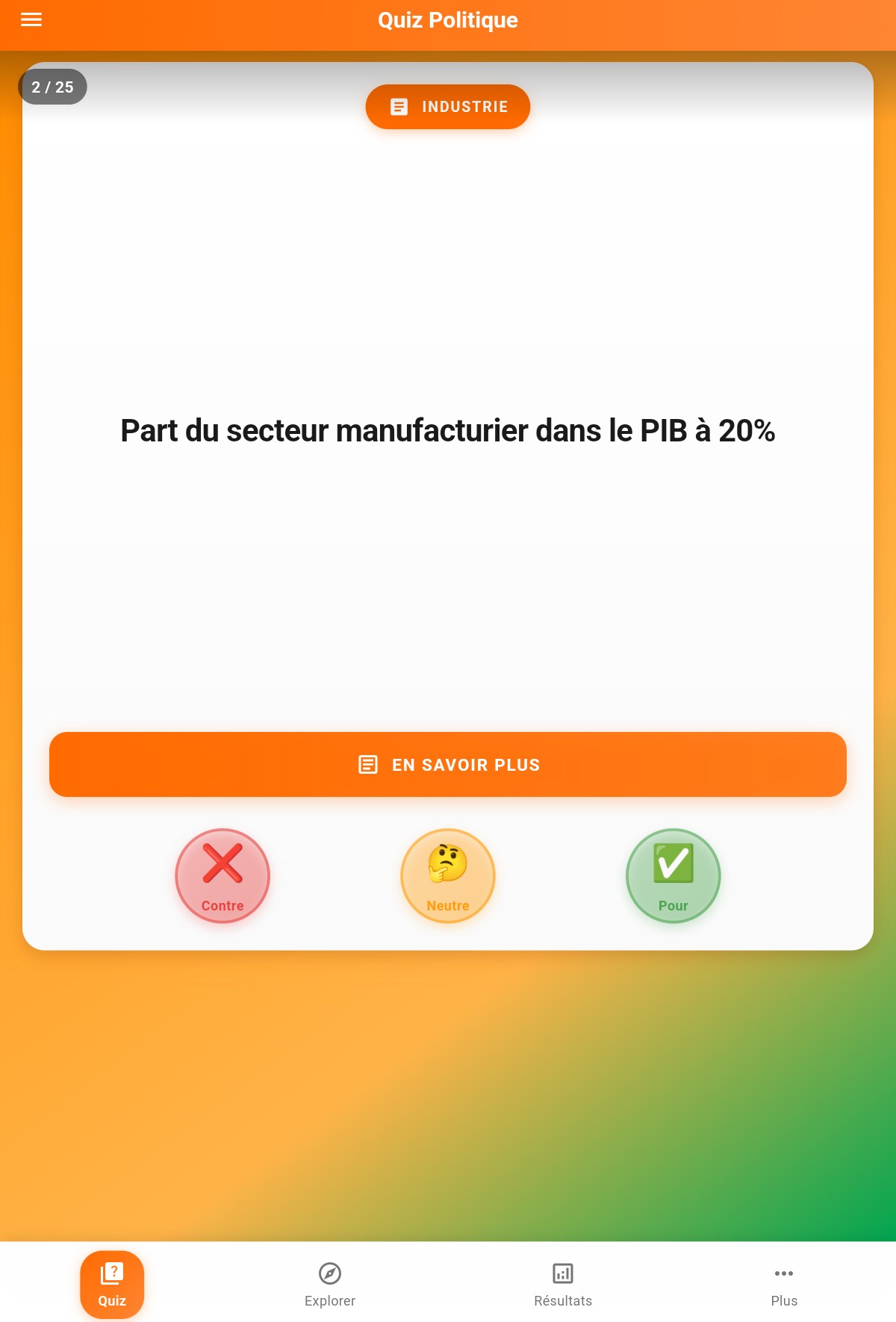 Quiz interactif